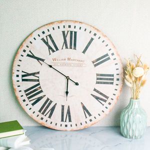 Настенные часы УИЛЬЯМ МЭРЧЕНТ, дерево, светлые, 60 см, Купман Интернешнл (Koopman International)