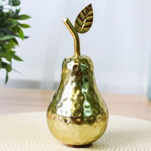 Декоративная фигурка ГРУША ПУАР, металл, золотая, 17х9 см, Купман Интернешнл (Koopman International)