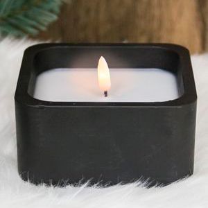 Светодиодная свеча в подсвечнике НЕЛЛИ, пластик, антрацит, 12х7 см, Купман Интернешнл (Koopman International)