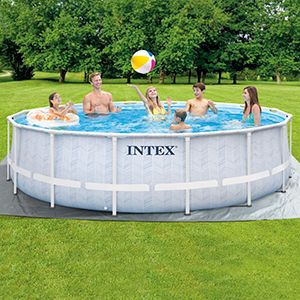 Бассейн каркасный Intex Chevron Prism Frame Pool, 488 х 122 см + фильтр-насос + аксессуары