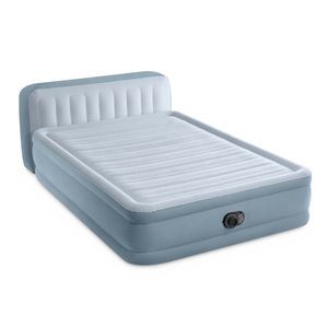 Надувная кровать Intex PLUSH Headboard Bed (Queen), 152х236х86 см, со встроенным насосом 220V