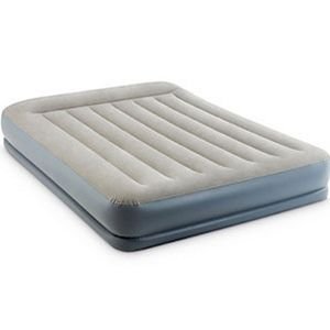 Надувная кровать Intex Pillow Rest Mid-Rise Bed (Queen), 152х203х30см, с подголовником и встроенным насосом 220V, INTEX