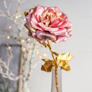 Декоративная РОЗА - КОРОЛЕВСКОЕ ВЕЛИКОЛЕПИЕ, искусственный шёлк, розовато-лиловая, 57 см