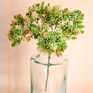 Декоративная ветка ЮЖНАЯ ЗИМА, жёлтая, пластиковая, 50 см