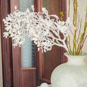 Декоративная ветка СНЕЖНАЯ МАГИЯ, пластик, 90 см