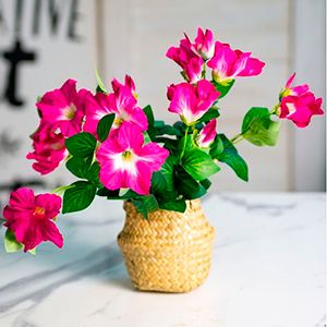 Искусственный цветок в горшке ГИБИСКУС КРАСНЫЙ, 35х20 см