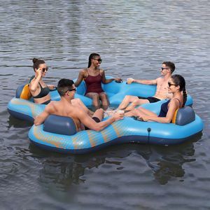 Надувной плот-остров Bestway Day Drifter для отдыха на воде, 279х269х43 см