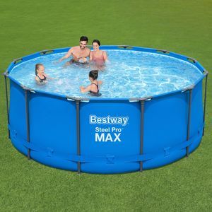 Бассейн каркасный Bestway Steel Pro Мах синий, 366 х 122 см