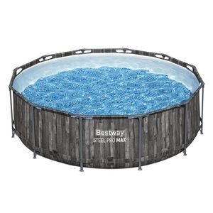 Бассейн каркасный Bestway Steel Pro Мах серое дерево, 366 х 100 см