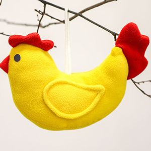 Подвеска ФЛИСОВАЯ КУРОЧКА, 18 см