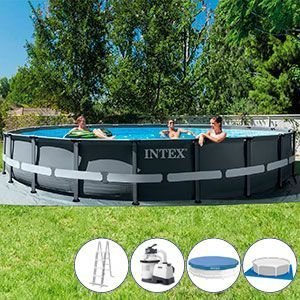 Бассейн каркасный Intex Ultra XTR Frame Pool, 610х122см + песочный фильтр-насос + аксессуары