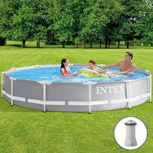 Бассейн  каркасный Intex Prism Frame Pool, 366 х 76 см + фильтр-насос, INTEX