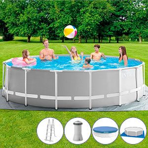 Бассейн каркасный Intex Prism Frame Pool, 457 х 122 см + фильтр-насос + аксессуары, INTEX