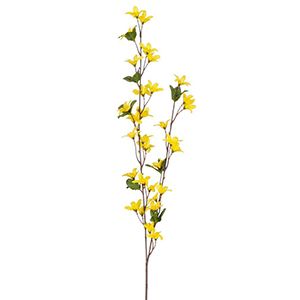 Декоративная ветка ВЕСНА НА ПОРОГЕ: ФОРЗИЦИЯ, текстиль, пластик, 73 см