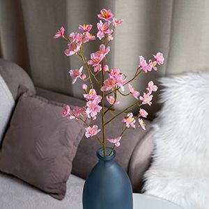Декоративная ветка ВЕСНА НА ПОРОГЕ: ЧЕРЕШНЯ, пластик, светло-розовый, 75 см