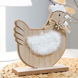 Декоративная фигурка КУРОЧКА ЧИККИ, МДФ, 18 см