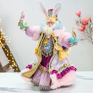 Коллекционная кукла КРОЛИЧИЙ САНТА - РОЖДЕСТВЕНСКИЙ СЮРПРИЗ, 56 см