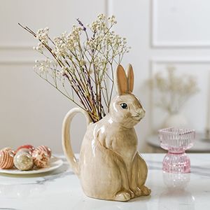 Декоративный кувшин ЗАЯЦ ЛЕОН, керамика, 23 см