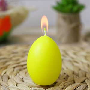 Декоративная свеча-яйцо СОЛНЕЧНЫЙ ПРАЗДНИК, 6 см