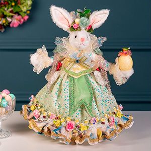 Коллекционная кукла ЗАЙКА БАРОНЕССА ДЮФЕРИН - РУКОВОДИТЕЛЬНИЦА ВЕСЕННИХ СЕЗОНОВ, 33 см