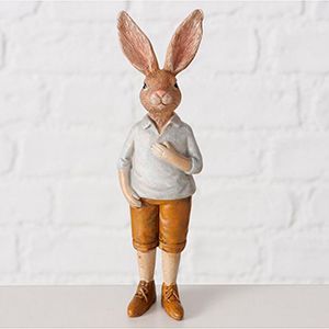 Декоративная фигура КРОЛИК КОЛИН, полистоун, 15 см