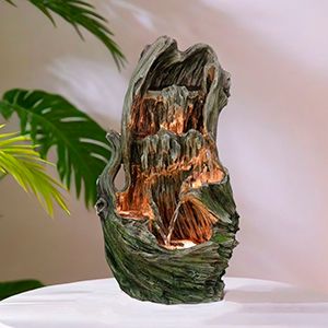 Декоративный садовый фонтан с подсветкой ТОШАЙО, искусственный камень, 72х41 см