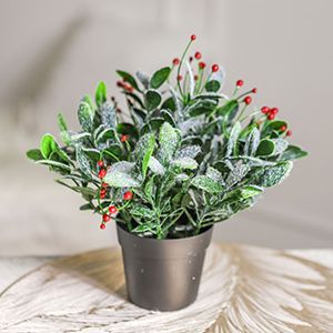 Искусственное растение в горшке ЛЕТНИЕ ЗАМОРОЗКИ, 23 см