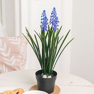 Искусственные цветы в горшке ВЕСТОЧКА С ЛУГА, 33 см