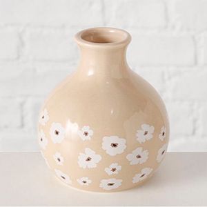 Декоративная ваза МАРГАРИТКИ, округлая, фарфор, 13 см