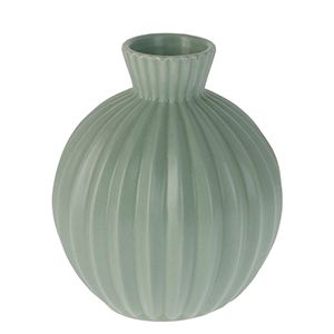 Декоративная ваза ФИОНА, керамика, зелёная, 16 см