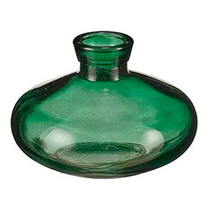 Декоративная ваза-бутыль БОТЕЙЯ, зелёная, 7 см