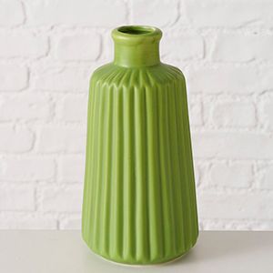 Декоративная ваза НАРДО, керамика, зелёная, 17 см