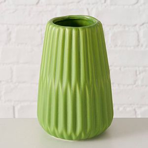 Декоративная ваза РОССАНО, керамика, зелёная, 17 см
