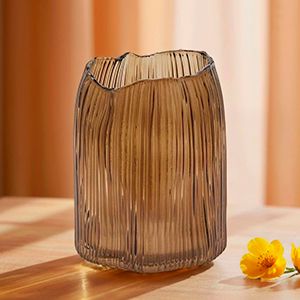 Декоративная ваза ВЕРЧЕЛЛИ, стекло, кофейная, 23 см