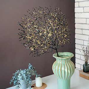 Декоративная ветка ЧЁРНЫЙ КОРАЛЛ, пластик, 66 см