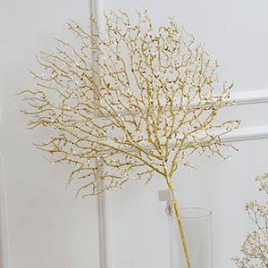 Декоративная ветка ЗОЛОТОЙ КОРАЛЛ, пластик, 66 см