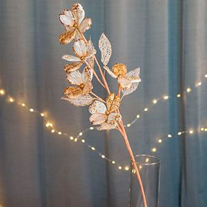 Декоративная ветка НЕЖНАЯ МАГНОЛИЯ, текстиль, 72 см