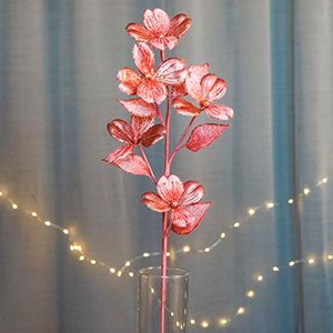 Декоративная ветка ВОЛШЕБНАЯ МАГНОЛИЯ, розовый, текстиль, 64 см