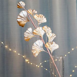 Декоративная ветка СИЦИЛИЙСКАЯ ВЕСНА - ЖЕМЧУЖНАЯ ЭШШОЛЬЦИЯ на клипсе, 58 см