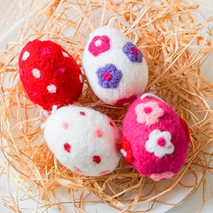 Подвесные пасхальные украшения ДОБРЫЙ ПРАЗДНИК, 6 см, 4 шт.