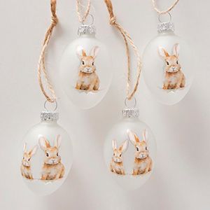 Декоративные пасхальные яйца БРАТЦЫ БАФФИ, матовые, 7 см, 4 шт.