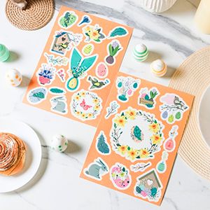 Наклейки для яиц ПАСХАЛЬНОЕ ПОПУРРИ, 29х21 см, 2 шт.