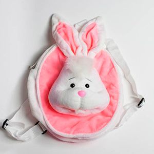 Заяц-рюкзак плюш, 35 см