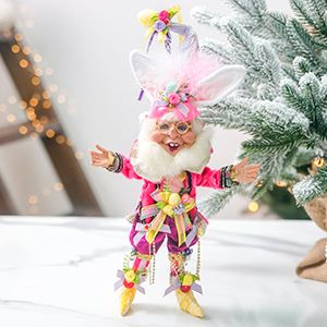 Коллекционная кукла ЭЛЬФ КРОЛЬ - ЩЁГОЛЬ С БУТОНЬЕРКАМИ, 30 см