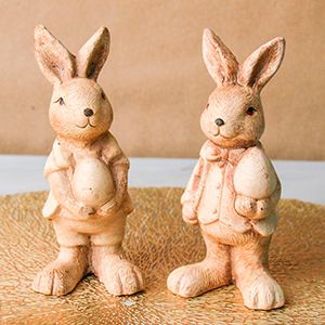 Набор декоративных фигур УШАСТИКИ ПОЗДРАВЛЯЮТ, магнезит, 12 см, 2 шт.