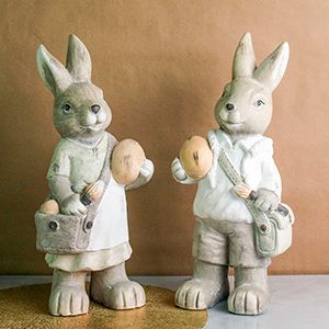 Набор декоративных фигур УШАСТИКИ С ПОДАРКАМИ, 40 см, 2 шт.