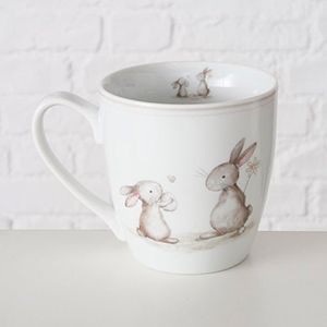 Кружка ЗАЯЧЬИ ЗАБАВЫ: ПОДАРКИ, фарфор, 480 мл