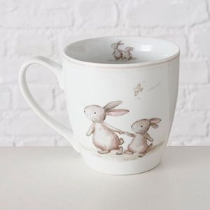 Кружка ЗАЯЧЬИ ЗАБАВЫ: ПРОГУЛКИ, фарфор, 480 мл