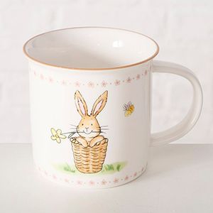 Кружка ЗАЙКИ: ВОТ И ЛЕТО, фарфор, 370 мл