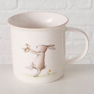 Кружка ЗАЯЧЬИ ЗАБАВЫ: ПРЫГ-СКОК, фарфор, 370 мл